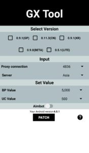  GX Patch Tool Apk Latest Version PUBG MOBILE 2020