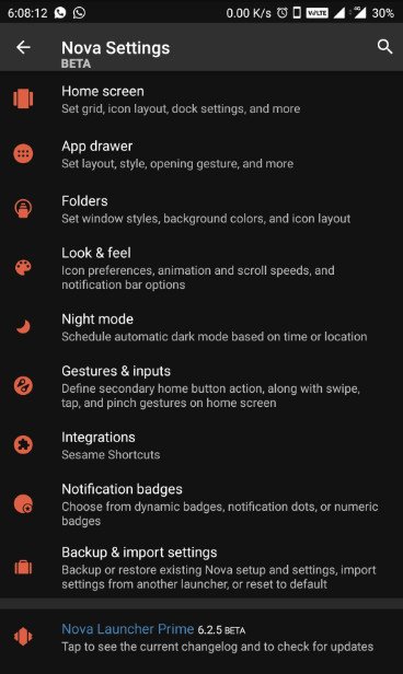 nova launcher prime latest version apk